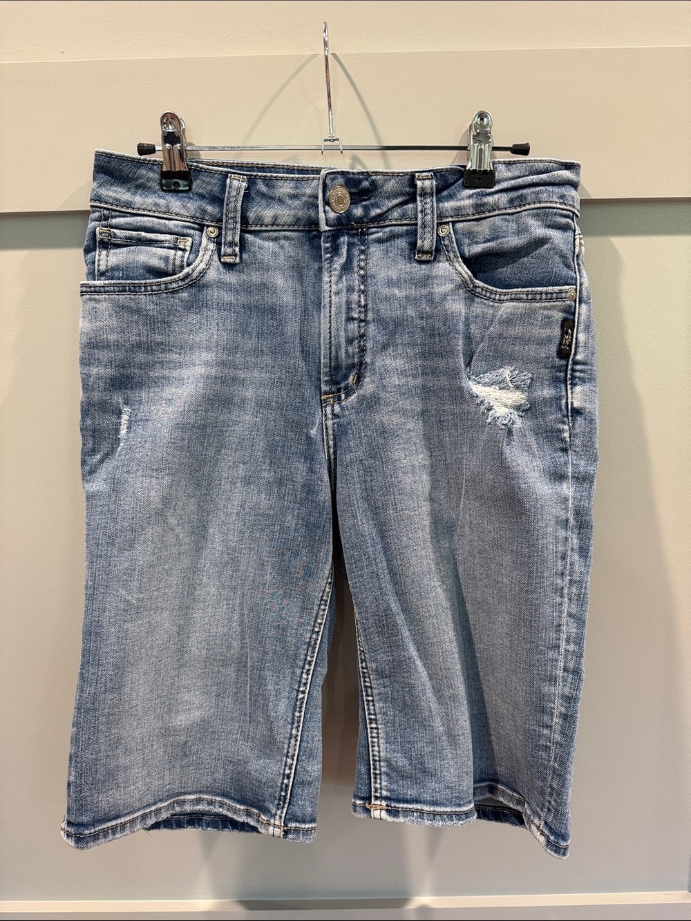 Silver Jeans Distressed Denim Shorts